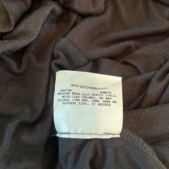 AB Studios size large stretchy black layered cover up wrap jacket. - Picture 9 of 9